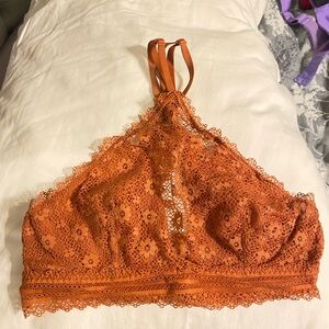 Victoria's Secret Lace Bralette in Burnt Orange